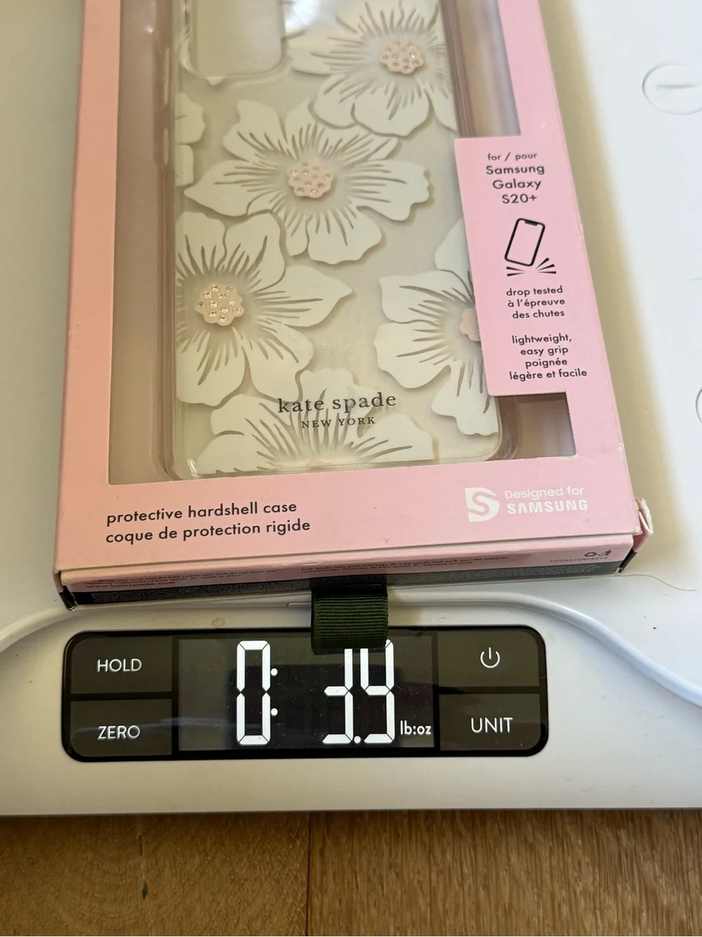 New Kate Spade New York Hardshell Case Samsung Galaxy S20+ Plus White Flower